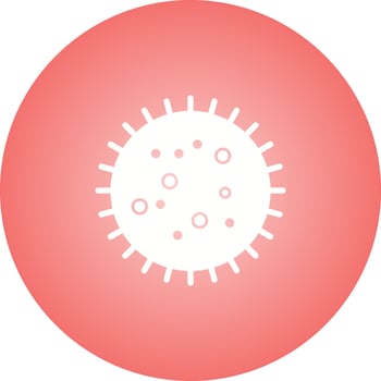 Unique Bacteria In Slide Vector Glyph Icon