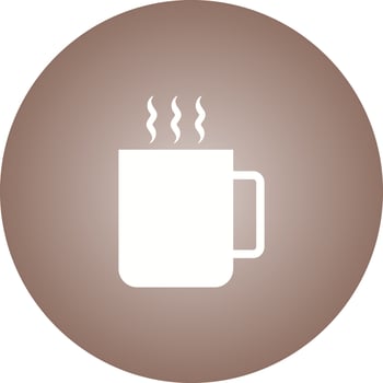 Unique Tea Vector Glyph Icon