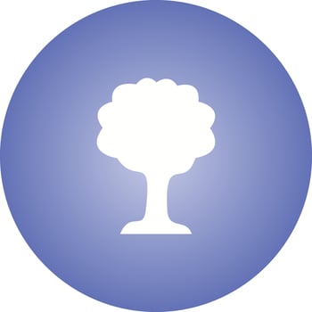 Unique Tree Vector Glyph Icon