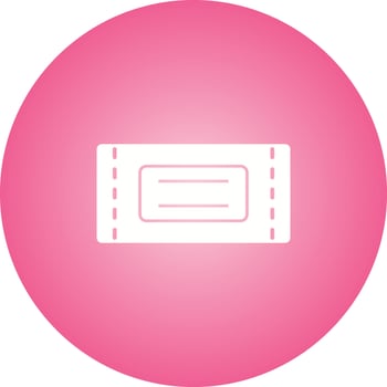 Unique Tickets Vector Glyph Icon