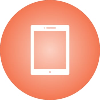 Unique Tablet Vector Glyph Icon