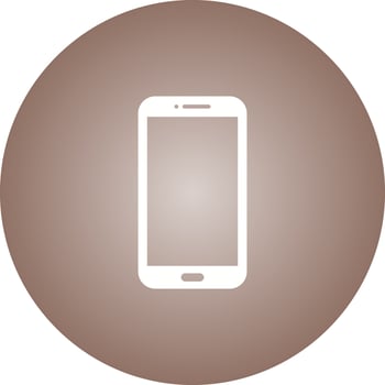 Unique Mobile Vector Glyph Icon