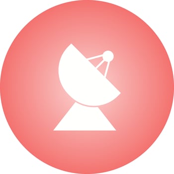 Unique Satellite Dish Vector Glyph Icon