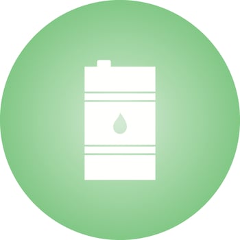 Unique Oil Barrel Vector Glyph Icon