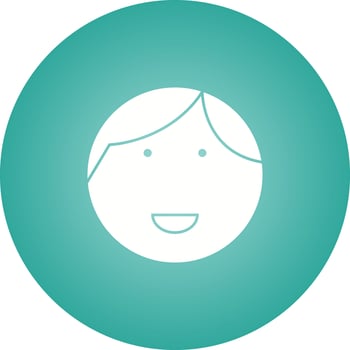 Unique Happy Man Vector Glyph Icon