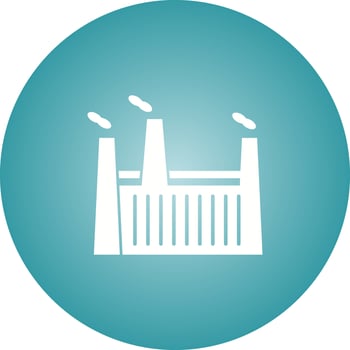 Unique Factory Vector Glyph Icon