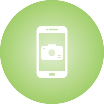 Unique Camera App Vector Glyph Icon