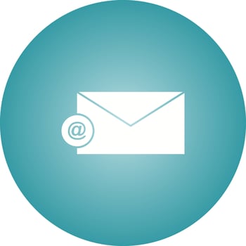 Unique Email Vector Glyph Icon
