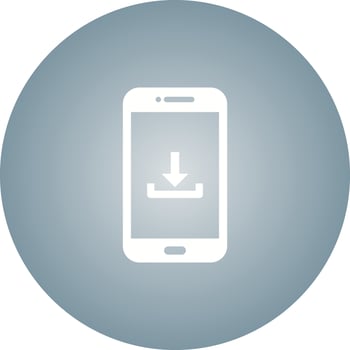 Unique Download To Phone Vector Glyph Icon