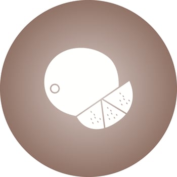Unique Lime Vector Glyph Icon