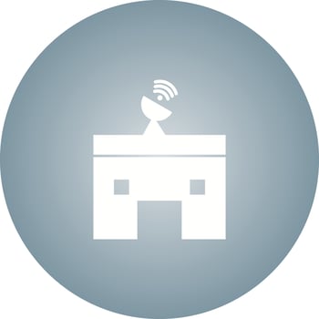 Unique News Station Vector Glyph Icon