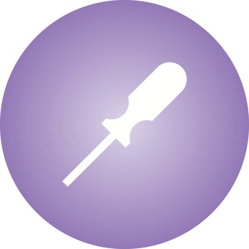 Unique Screw Driver Vector Glyph Icon