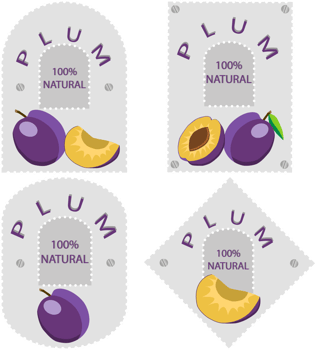 Sweet juicy tasty natural eco product plum png