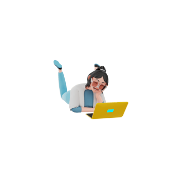 3d illustration girl businessman png