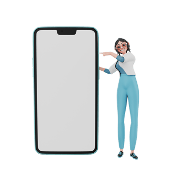 3d illustration girl businessman png