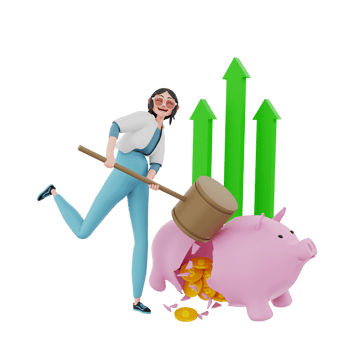 3d render character businesswoman illustration png