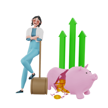 3d render character businesswoman illustration png
