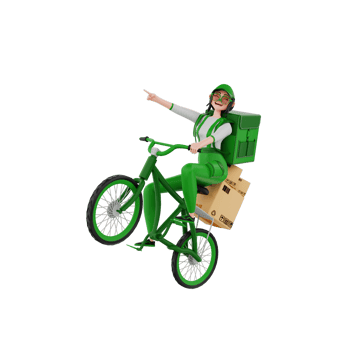 3d render Courier Illustration png