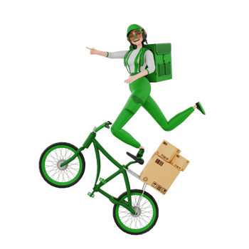 3d render Courier Illustration png