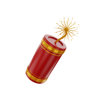 3d render icon chinese new year png