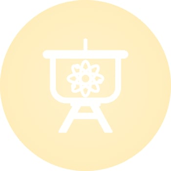 Atom Presentation Vector Icon