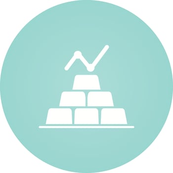 Gold Ingots Vector Icon