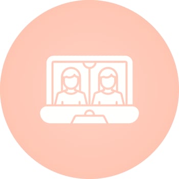 Online Meeting Vector Icon