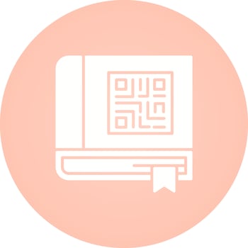 QR Book Vector Icon