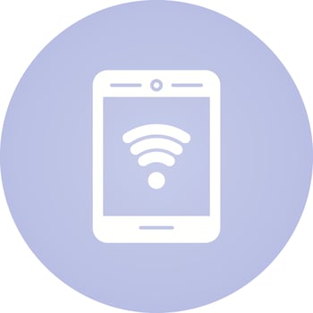 Phone With Signal Vector Icon