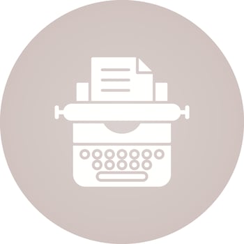 Typewriter Vector Icon