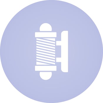 Barber Shop Pole Vector Icon