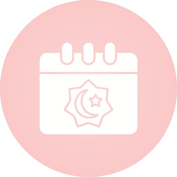 Islamic Calendar Vector Icon