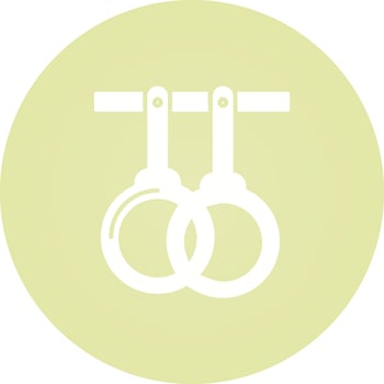 Gym Rings Vector Icon