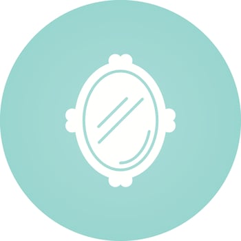Mirror Unique Vector Icon