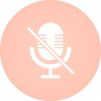 Microphone Mute Vector Icon