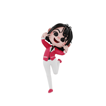 3d render character business illustration png