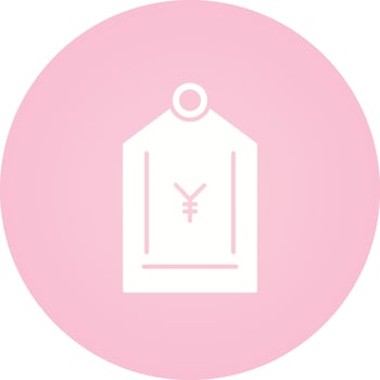 Yen Tag Vector Icon