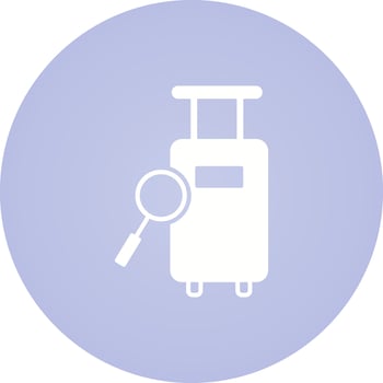 Find Luggage Vector Icon