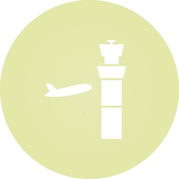 Air Control Tower Vector Icon