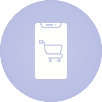 Mobile Shopping Vector Icon