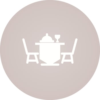 Dinner Table Vector Icon