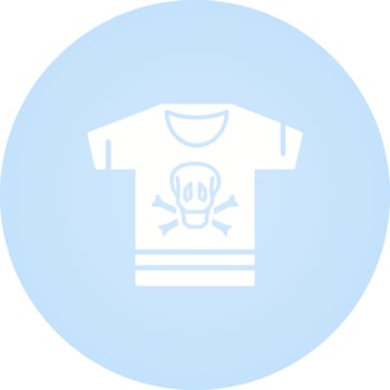 Pirate Shirt Vector Icon
