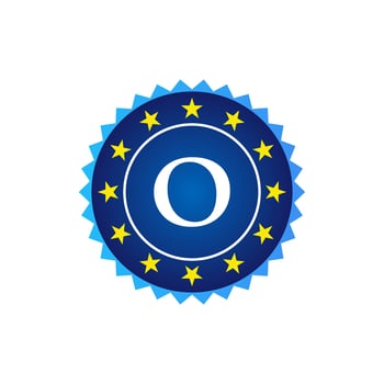 Letter O Vintage Badge Retro Vector Logo Template Badges, Labels, Emblems, Marks And Design