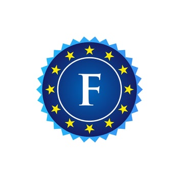 Letter F Vintage Badge Retro Vector Logo Template Badges, Labels, Emblems, Marks And Design