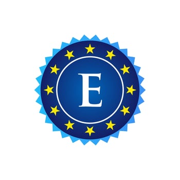 Letter E Vintage Badge Retro Vector Logo Template Badges, Labels, Emblems, Marks And Design