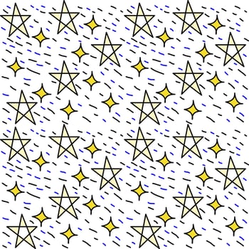 star background pattern with transportation star fall seamless vector