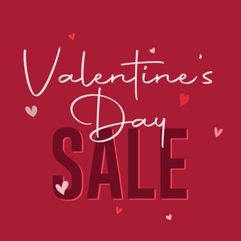 Valentine's Day Sale Banner Offer Discount vector