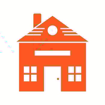 Beautiful Home Glyph Vector Icon