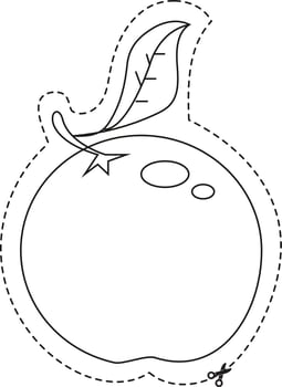 Fruits Scissor Skills - Orange vector