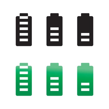 Power Battery Logo icon set vector illustration Design Template.Battery Charging vector icon.Battery power and flash lightning bolt logo